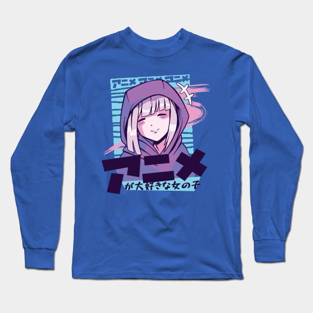 Joy Anime Manga Girl Long Sleeve T-Shirt by MajorCompany